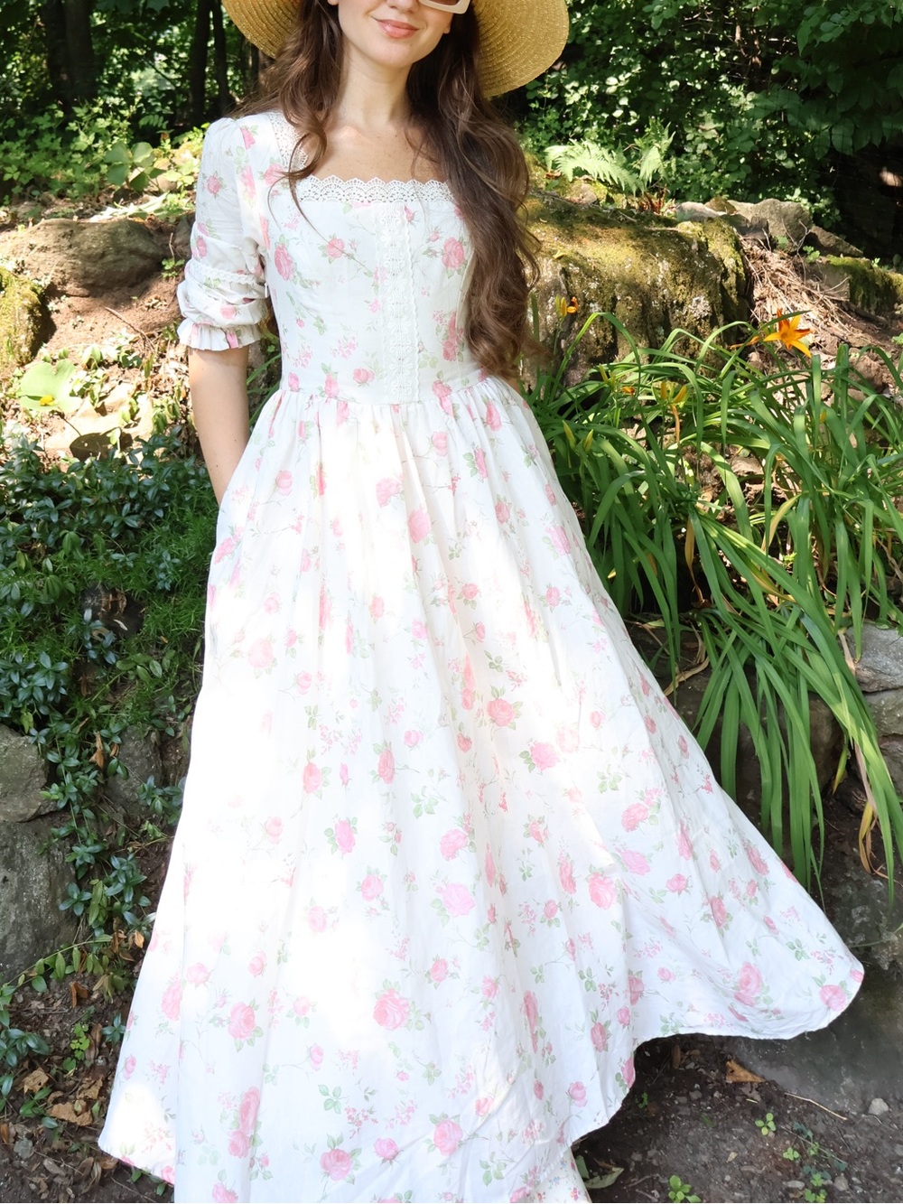Floral linen maxi dress - Picture 11 of 11